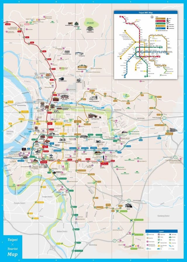 Plan des transports publics de Taipei